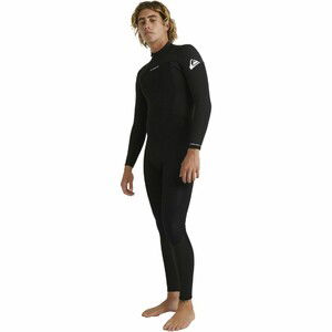 2024 Quiksilver Mens Prologue 3/2mm Flatlock Back Zip Wetsuit EQYW103223 - black